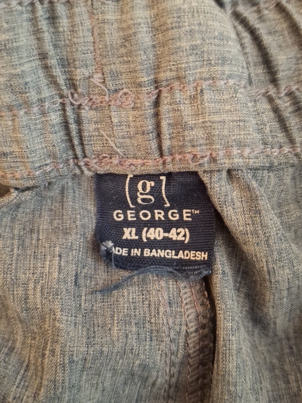 George Women's Blue Heathered Casual Shorts - Picture 5 of 9